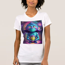 Camiseta Alien espacial y amigo