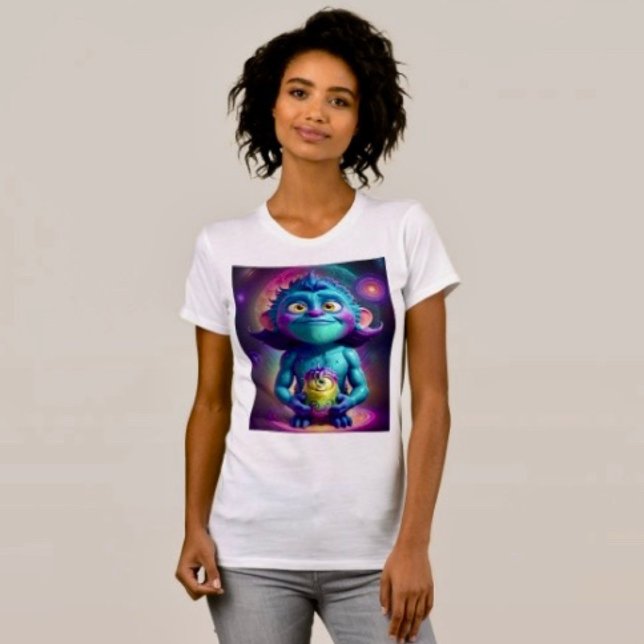 Camiseta Alien espacial y amigo (Subido por el creador)