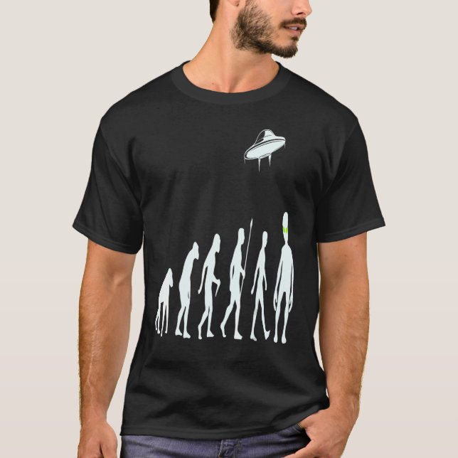 Camiseta Alien Evolution Ufo Alien (Anverso)