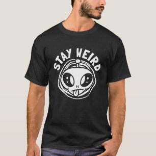Camiseta Alien Extraterrestre Paranormal Saucer Stay Wei