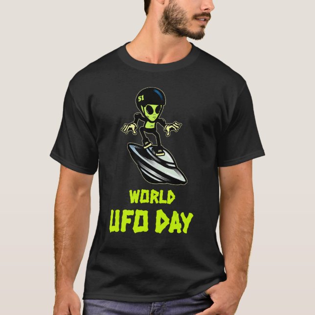 Camiseta Alien Flying Saucer Fan Ufo Alien Abducción Mundo (Anverso)