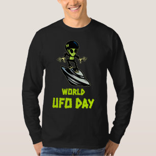 Camiseta Alien Flying Saucer Fan Ufo Alien Abducción Mundo