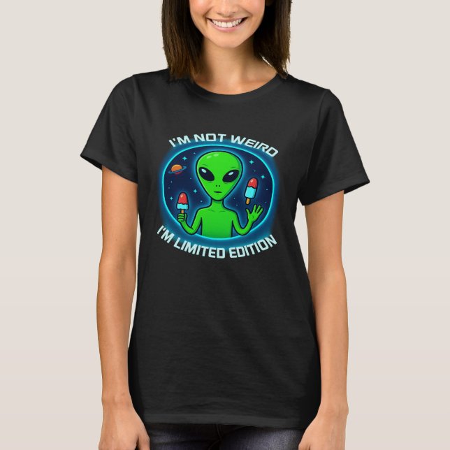 Camiseta Alien gracioso - No soy raro, soy edición limitada (Anverso)
