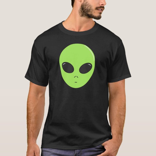 Camiseta Alien Green Face (Anverso)