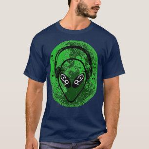 Camiseta Alien Green Moon Music 