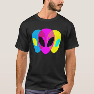 Camiseta Alien Gris CMYK Tryptic