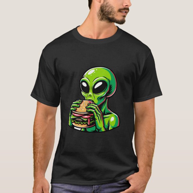 Camiseta Alien Hamburger (Anverso)