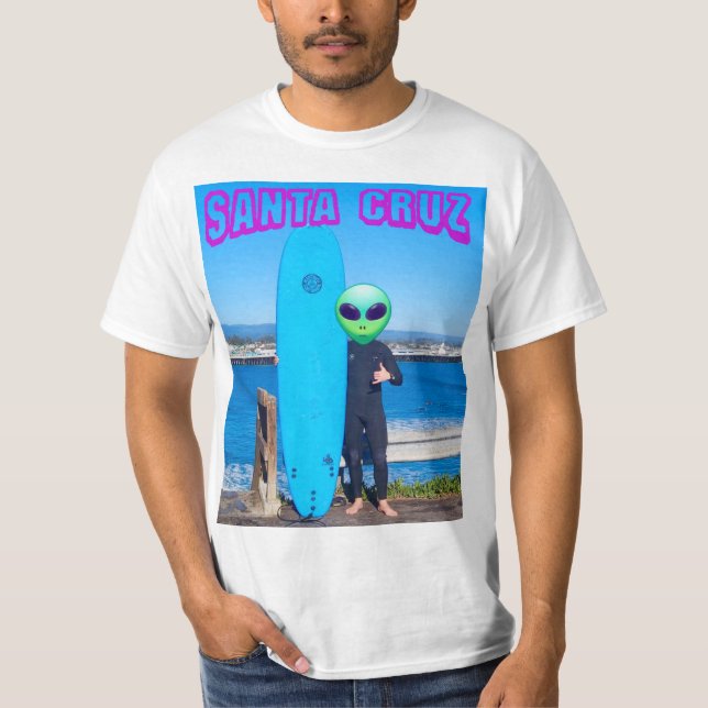 Camiseta Alien Hang-10 Surf (Anverso)