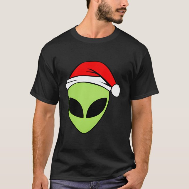 Camiseta Alien Head Alien Green Rave Cree Que Ufo Pocket Pa (Anverso)
