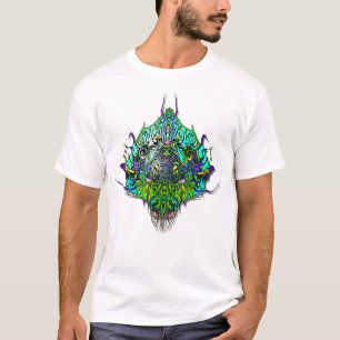 Camiseta Alien Head - Aqua