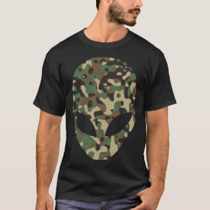 Camiseta Alien Head Camouflage