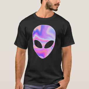 Camiseta Alien Head Colorful Rave UFO