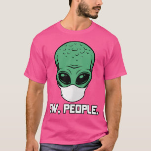 Camiseta Alien Head con máscara facial I Ew People Aliens U