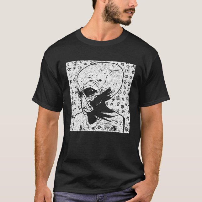 Camiseta Alien Head I Space I Outer Space I Alien (Anverso)
