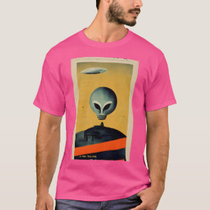 Camiseta Alien Head Over Small Town