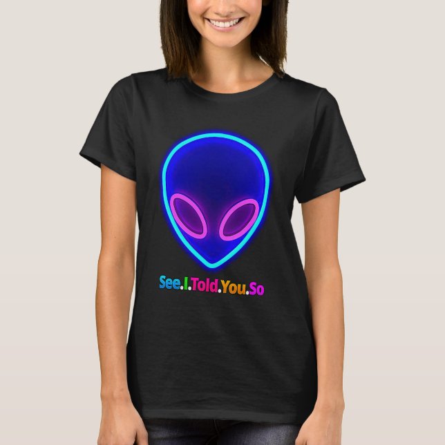 Camiseta Alien Head See I Té So (Anverso)