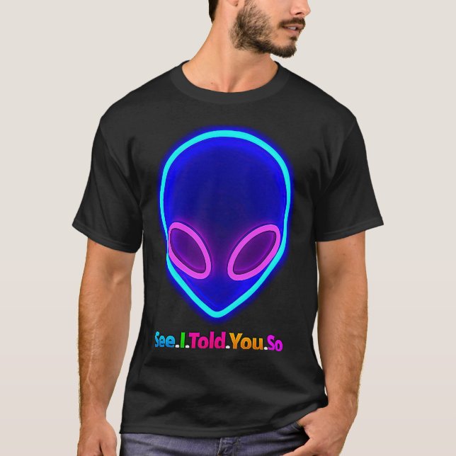 Camiseta Alien Head See I Té So (Anverso)