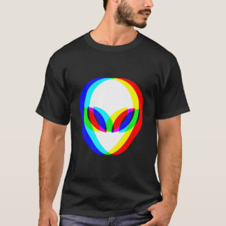 Camiseta Alien Head Trippy Vaporwave Techno Rave Edm Music
