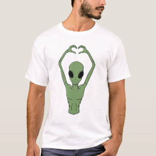 Camiseta Alien Heart Pose