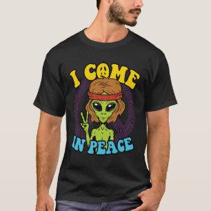 Camiseta Alien Hippie, vengo en paz