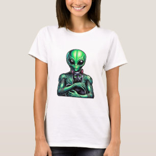 Camiseta Alien Holding Black Cat