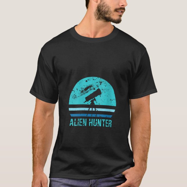 Camiseta Alien Hunter Telescope Space Science Astronomer V (Anverso)