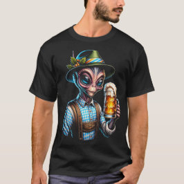 Camiseta Alien In Traditioneel Oktoberfeest Kostuum