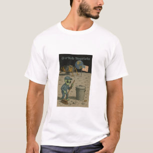Camiseta Alien Janitor limpia el desorden de los turistas l