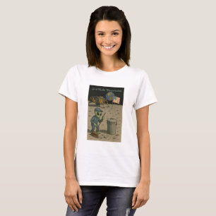 Camiseta Alien Janitor limpia el desorden de los turistas l