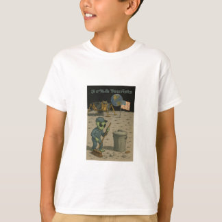 Camiseta Alien Janitor limpia el desorden de los turistas l