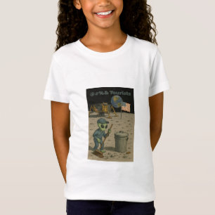 Camiseta Alien Janitor limpia el desorden de los turistas l