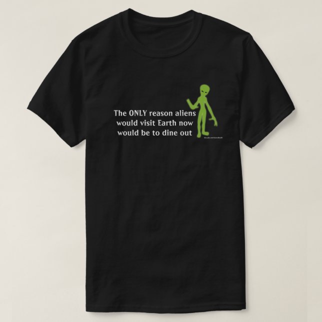 Camiseta Alien Lifeform divertida (Diseño del anverso)