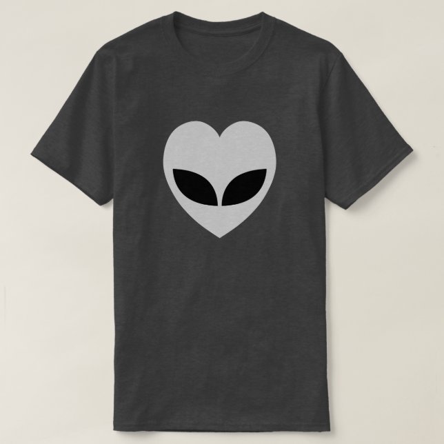 Camiseta Alien Love Heart (Diseño del anverso)