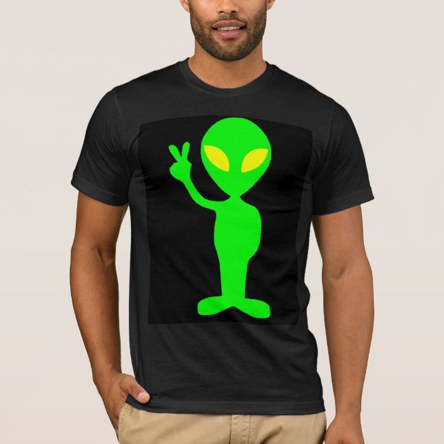 CAMISETA ALIEN MARTIAN VERDE MAN T-SHIRTS TEES (Anverso)