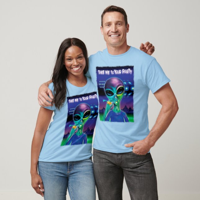 Camiseta Alien me lleva a tu Fiesta (Unisexo)