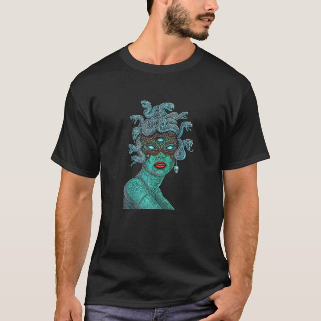 Camiseta Alien Medusa Emek Artman (Anverso)