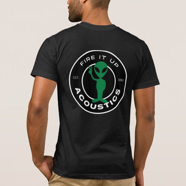 Camiseta ALIEN Mens SLIM tee (despacio/talla superior) (Reverso)