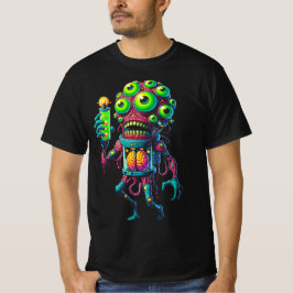 Camiseta Alien Monster Creatie met Elektrisch Testbuis