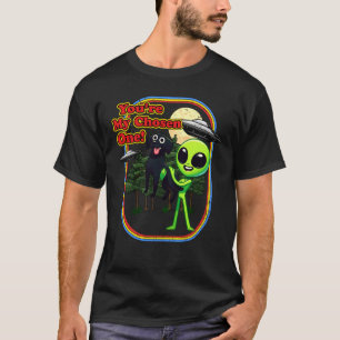 Camiseta Alien negro gracioso eres elegido un OVNI M