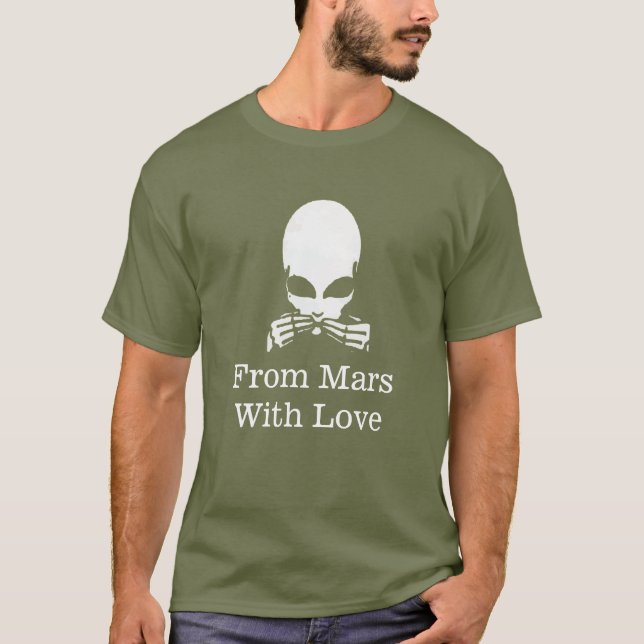 Camiseta Alien, no hablar mal, editar texto (Anverso)