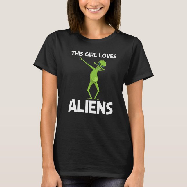 Camiseta Alien Para Chicas Niños Vida Extraterrestre (Anverso)