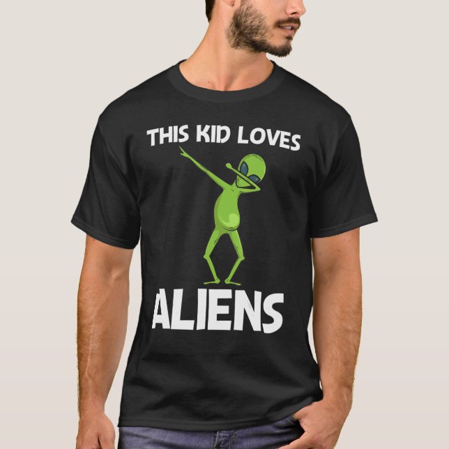 Camiseta Alien Para Niños Vida Extraterrestre (Anverso)