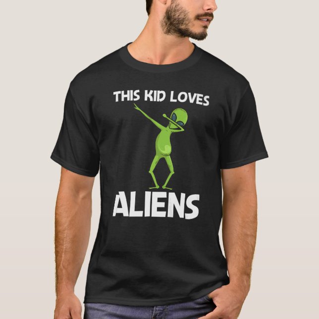 Camiseta Alien Para Niños Vida Extraterrestre (Anverso)