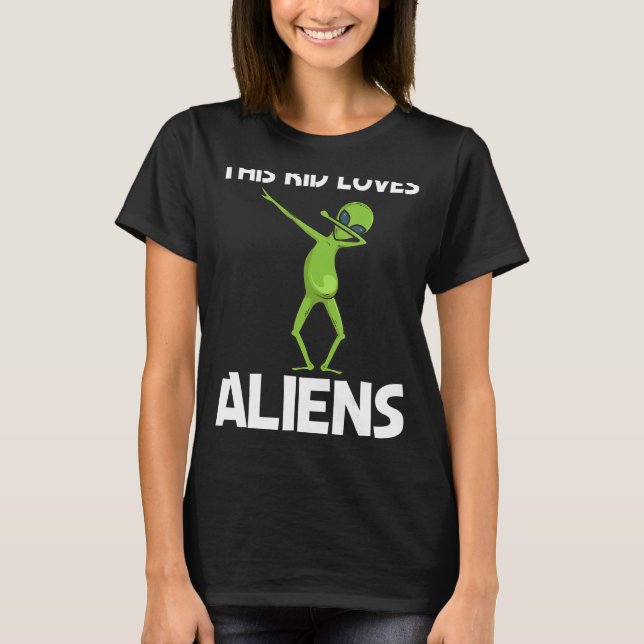 Camiseta Alien Para Niños Vida Extraterrestre (Anverso)