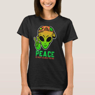 Camiseta Alien Peace Guay Cute Ufo Cumpleaños