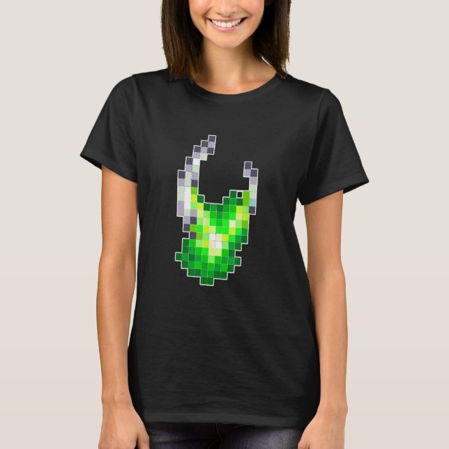 Camiseta Alien Pixel Geek Nerd Retro Graphic (Anverso)