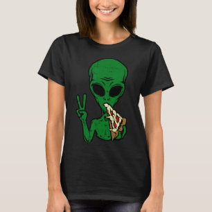 Camiseta Alien Pizza comiendo paz área de diversión 51 Hall