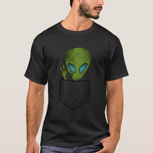 Camiseta Alien Pocket Peace Ufo (Anverso)