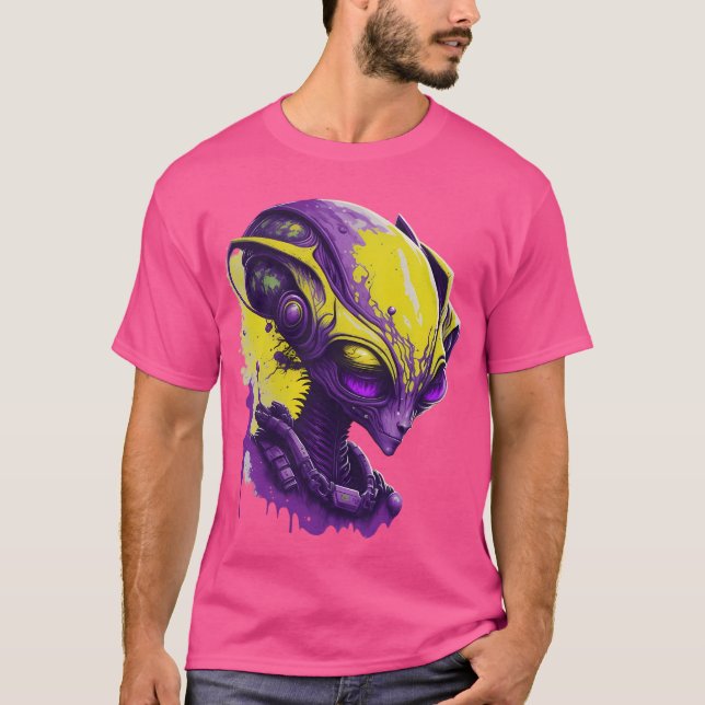 Camiseta Alien Purple (Anverso)