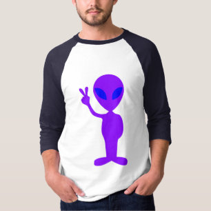 Camiseta Alien púrpura